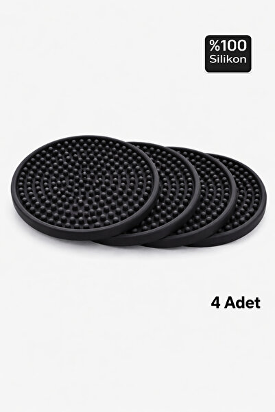 Siliconly 4 Adet Silikon Bardak Altlığı, Bardak altlığı , %100 Silikon Bardak...