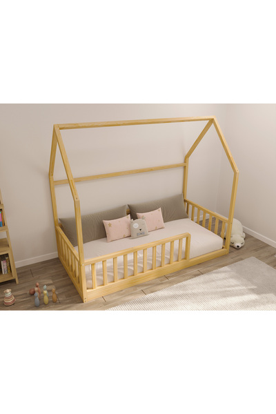 woodandmontessori Yonca - Sonsuz Gökyüzü Çatılı Montessori Yatak