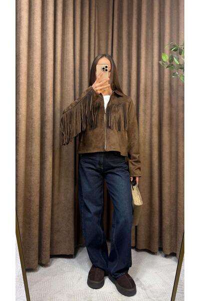 Maysa KAHVE PÜSKÜLLÜ SÜET CEKET