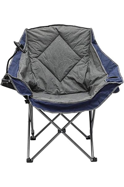 Afifa Furniture كرسي تخييم رمادي – كرسي قابل للطي مع حامل أكواب وحامل جوال وج...