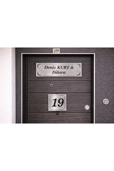 Outdoor One Kapı İsimliği Klasik Ev Dış Kapı İsimliği Çelik Kapı İsimliği GÜM...