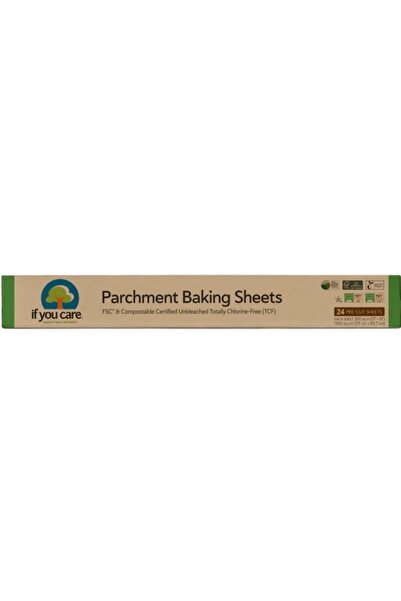 If You Care Unbleached, chlorine-free, compostable, pre-cut baking paper, 24 ...