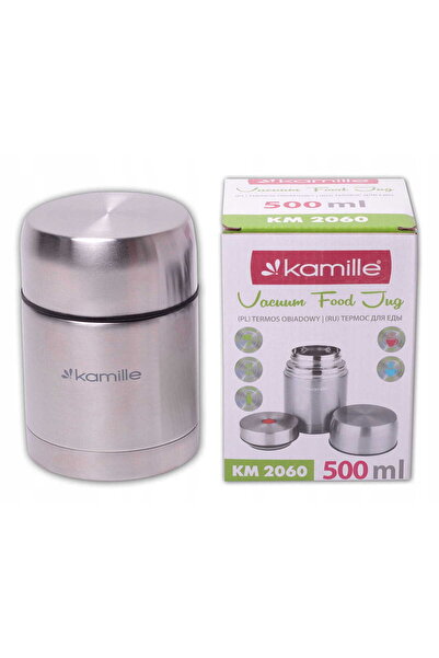 Kamille Termos pentru supă, Kamille, oțel inoxidabil, 500 ml, argintiu, 10,5x15 cm