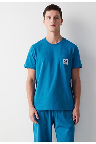 Penti Erkek Koala Petrol Mavisi Sort Pijama Takımı