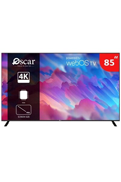 Oscar 85 Inch WEBOS 4K UHD Smart TV, Magic Remote, Built-in Wi-Fi, Bluetooth,...