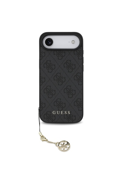 Guess Case for iPhone 17 Air, Hardcase 4G Charm Cradle MagSafe, Black