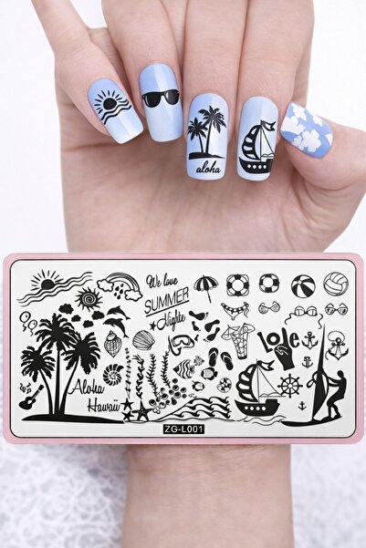 VIOLA BEAUTY NAIL ART STAMPING PLATE- NAIL ART DESEN YAPICI PLAKA -NAIL ART İ...
