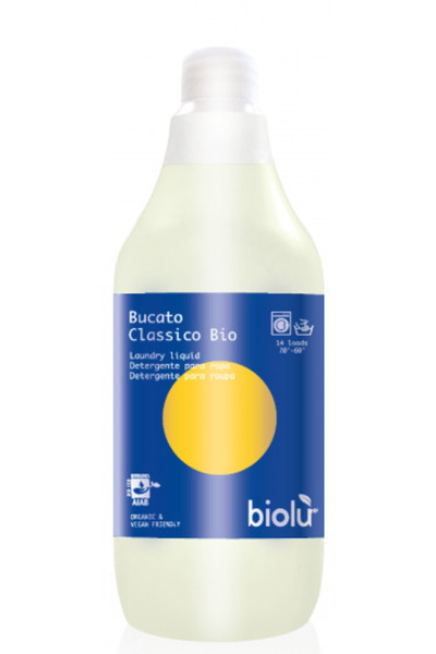 Biolu liquid detergent for white and colored laundry lemon 1L