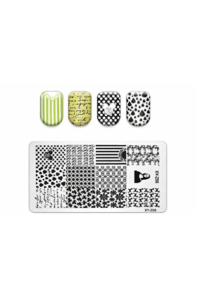 VIOLA BEAUTY NAIL ART STAMPING PLATE- NAIL ART DESEN YAPICI PLAKA -NAIL ART İ...