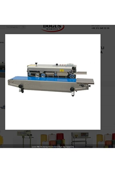 Frb-770 I YÜRÜYEN BANTLI NAYLON TORBA AĞZI YAPIŞTIRMA MAKİNASI