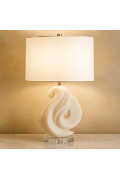 Crestview Collection 21" FREMONT QUARTZ RESIN TABLE LAMP