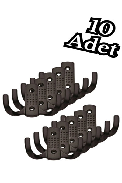 GÜMÜŞ Noktalı Siyah Renk Portmanto Askı Krom Küçük Dolap Elbise Havlu Askısı ...