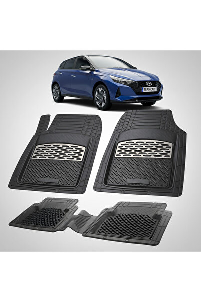 TEAMCAR Χαλάκια αυτοκινήτου Hyundai i20 2020-2023 - Χαλάκι δαπέδου από καουτσ...