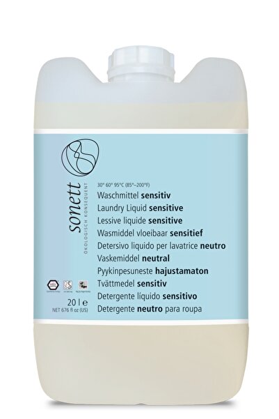 Sonett LIQUID DETERGENT FOR WHITE AND COLORED LAUNDRY NEUTRAL 20L