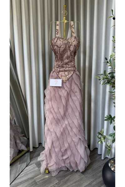 GORI FASHION Elegant evening dress, Jazar style, shimmering