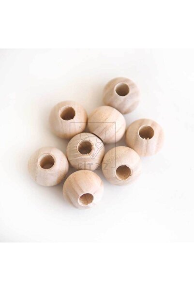 Ritzz Raw Wooden Beads 30mm