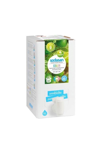 Sodasan Lime colored liquid bio detergent 5L