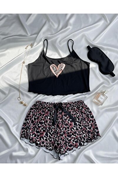 My secret PENYE LEOPARLI ŞORTLU PİJAMA TAKIMI
