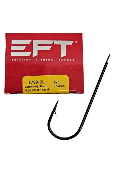 EFT Hook 1799 Siyah Düz İğne 100 Adet