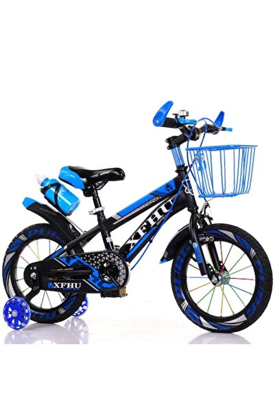 JHT Children's Bicycle 10-14 Years with Training Wheels, Basket and Water Bot...