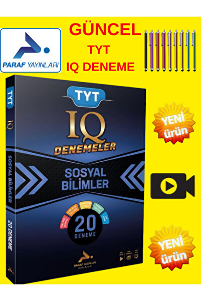 Ens Yayıncılık Paraf TYT Sosyal Bilimler IQ Video Çözümlü 20 Branş Denemesi +...