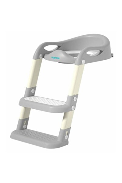 U-Grow Toilet Reducer with Steps, Gray
