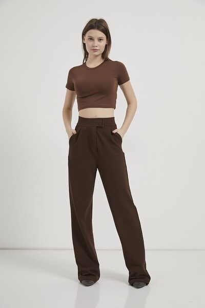 Arma Life ARMALIFE 32041 PANTALONI PALAZZO FEMEI CU APĂSĂRI FLEXIBILI