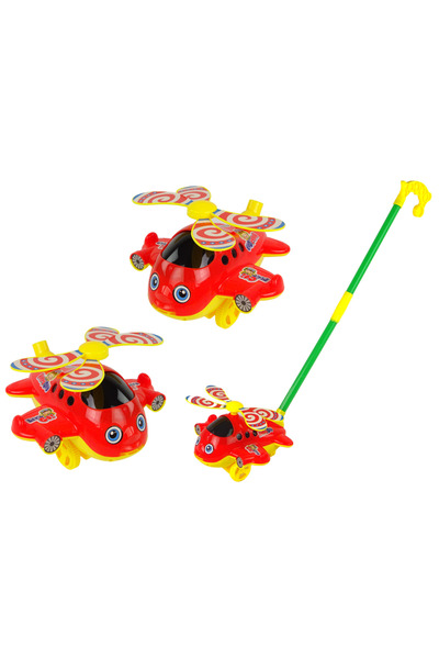 Three top online Happy Plane Pusher Stick Bell Red
