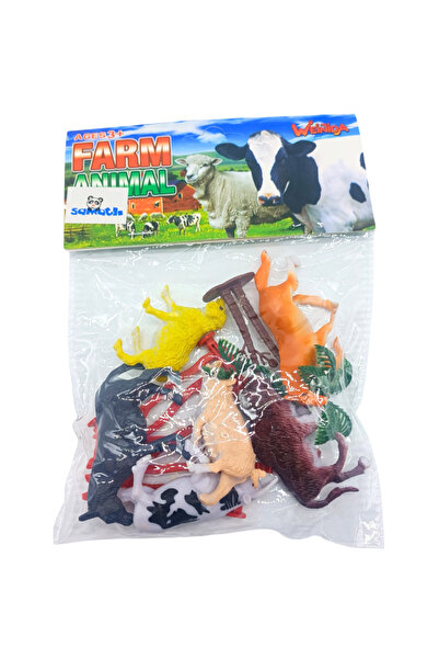 Samatlı Oyuncak Pvc Mini Çiftlik Hayvanları Eğitici Set 2038