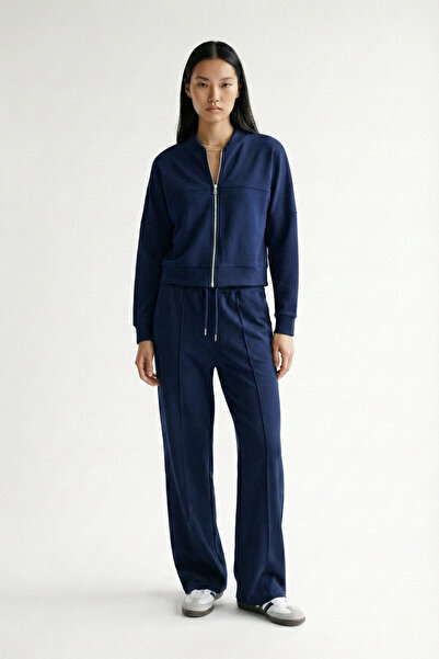 AWOONN Σετ φόρμας με φερμουάρ κολεγιακού τύπου γιακά, με μαλακή υφή, Modal Bo...