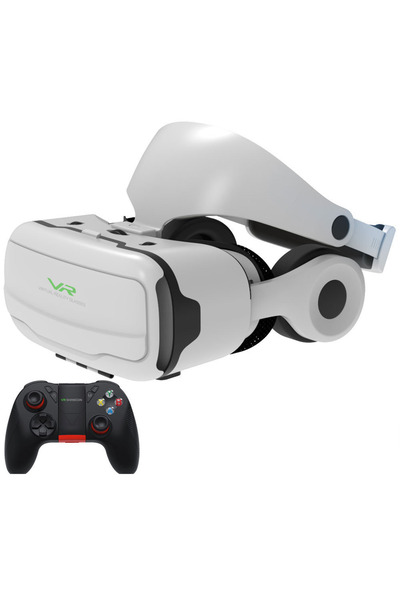 OEM VR 3D Glasses G02EF with Hi-Fi Headphones, 42mm Fresnel Lens, Android/iOS...