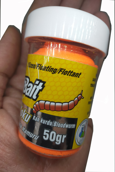 sr sazanrig Renatbait Yeni Üretim Trout Bait Kan Kurdu (Blood Worm) Simli Yüz...