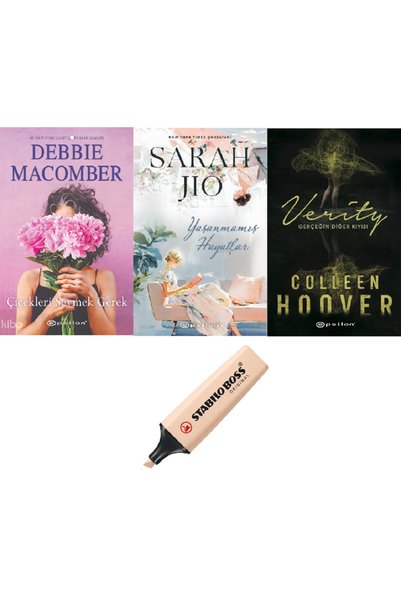 Epsilon Yayınevi Çiçekleri Sevmek Gerek + Yaşanmamış Hayatlar + Verity 3 Book...