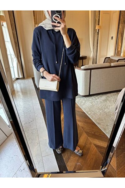 Oxygen Scarfs Premium 0Ysho Fabric Edoril Women's Hooded Two-Piece Suit Tk100255