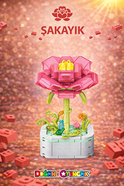 Doğan Oyuncak Dünyası Micro Block Peony Flower Lego - Lego Sets Mini Lego - F...