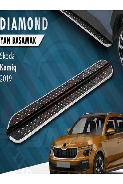 ROAL TUNİNG SKODA KAMİQ DİAMOND KROM YAN BASAMAK 2019+ 183CM BİRREBİR UYUMLU