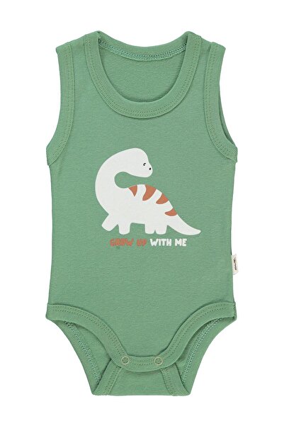 Civil Baby Erkek Bebek Çıtçıtlı Badi 1-36 Ay Haki