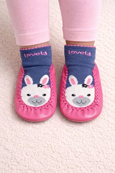 Numix Baby Kids Çarık Çorap, Hakiki Deri, Bebek Çocuk Patiği, Kaymaz Taban