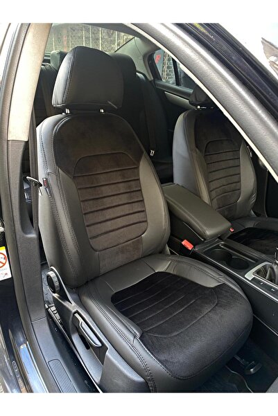 AKINCI غطاء مقعد السيارة لفولكس فاجن باسات B7 2011-2014، قطعتان للجزء الخلفي ...