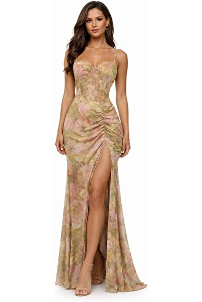 CHEVALIER FASHION Women's Elegant Floral Maxi Dress