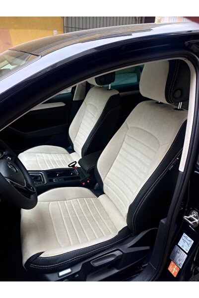 AKINCI غطاء مقعد السيارة لفولكس فاجن باسات B8 2015-2021، قطعتين للجزء الخلفي ...