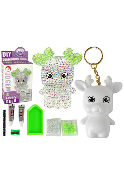 Three top online Kit creativ cu diamante DIY, ren alb 3D