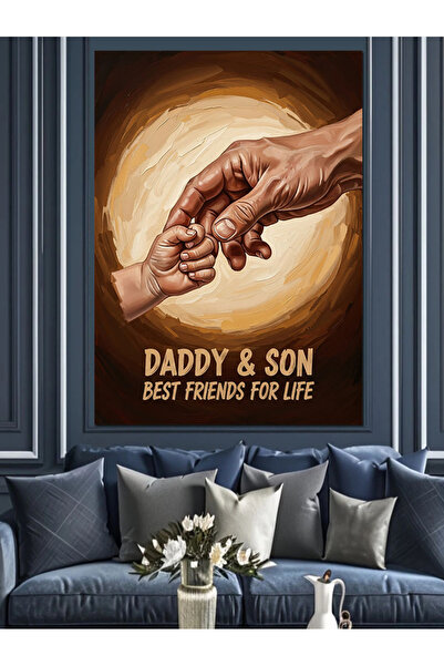 KanvasSepeti Πατέρας Γιος Εκτύπωση σε καμβά υψηλής ποιότητας ελαιογραφία Με υ...