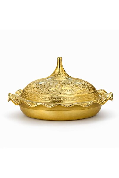 ERASLAN COPPER GİFT Altın Renk İşlemeli Mini Lokumluk