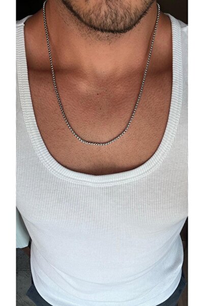ZEYM COLLECTION Men's Stainless Steel Chain Necklace – Minimalist Stylish Eve...