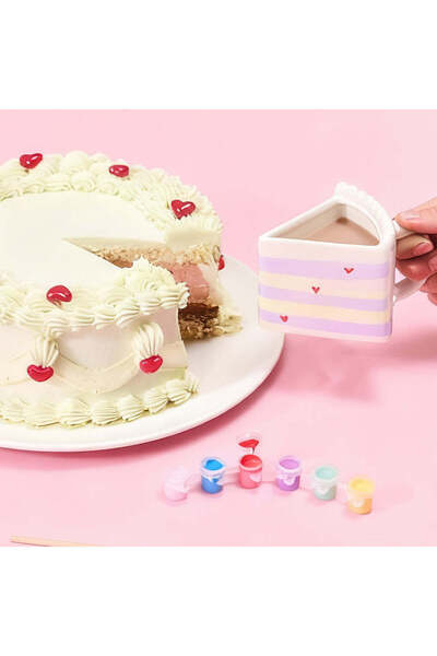 Flying Tiger Copenhagen Kendin Boya Kek Dilimi Kupa