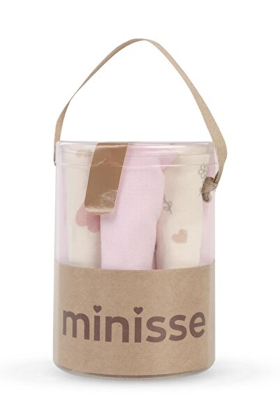 Civil Baby Printed (20*20) 10-Piece Mouth Cloth and Wipes - Pink