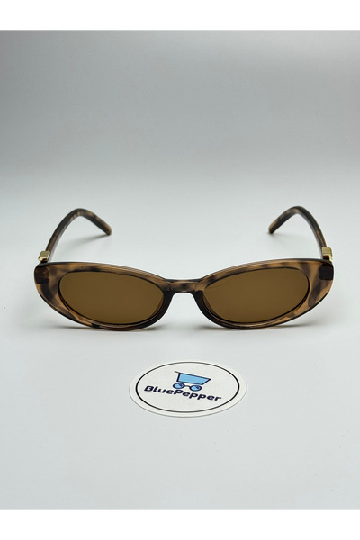 BluePepper Gupp V3 |   Sunglasses Cateye Model Leopard Frame Brown Glass Colo...