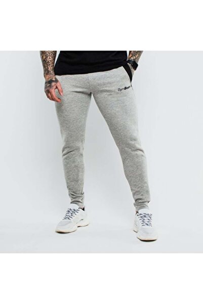 GymBeam Pantaloni de trening slimfit gri