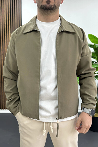 Edwox Men's Regular Fit Slim Seasonal Jacket Green Edw445